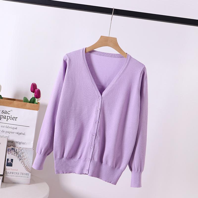

Women s Plus Size Lightweight Knit Cardigan - Long Sleeve, Loose Fit, UV Protection Shawl Extra Large