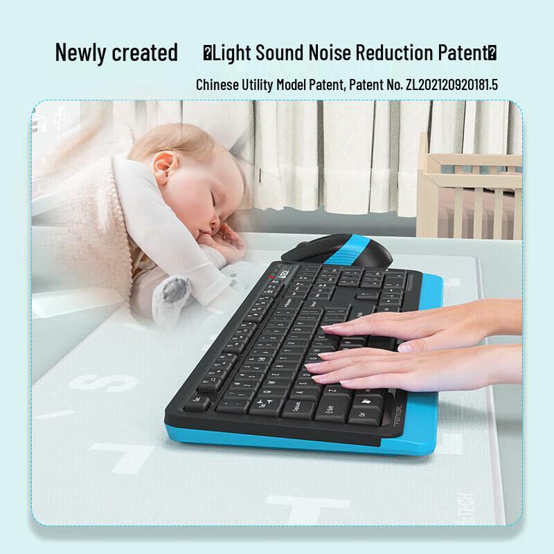 A4TECH FB1010Q Silent Bluetooth Wireless Keyboard and Mouse Set
