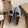 Spring Color~ 2025 New Daily Versatile Flat Shoes Round Head One-Word Band Ballet Mary Jane Shoes Women
