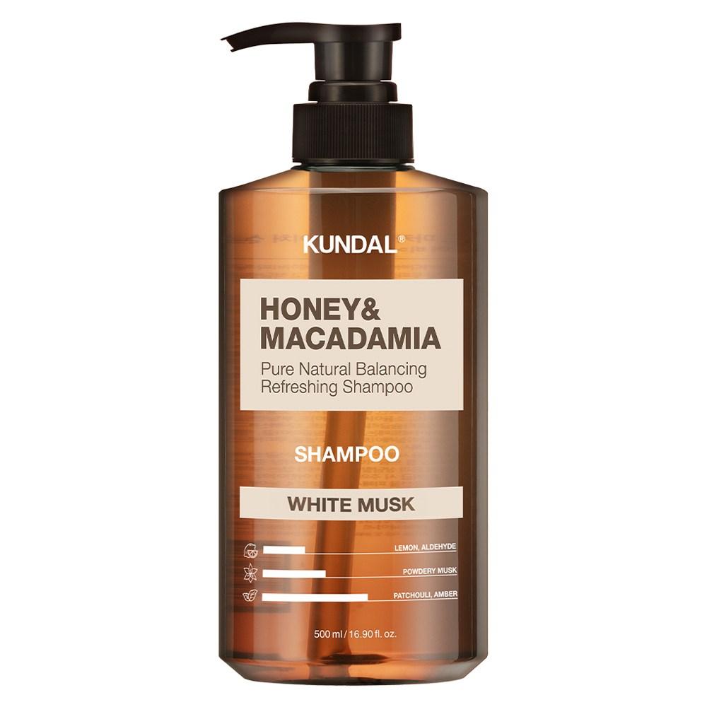 Kundal Honey & Macadamia Nature Shampoo White Musk Scent 500ml 1 pcs