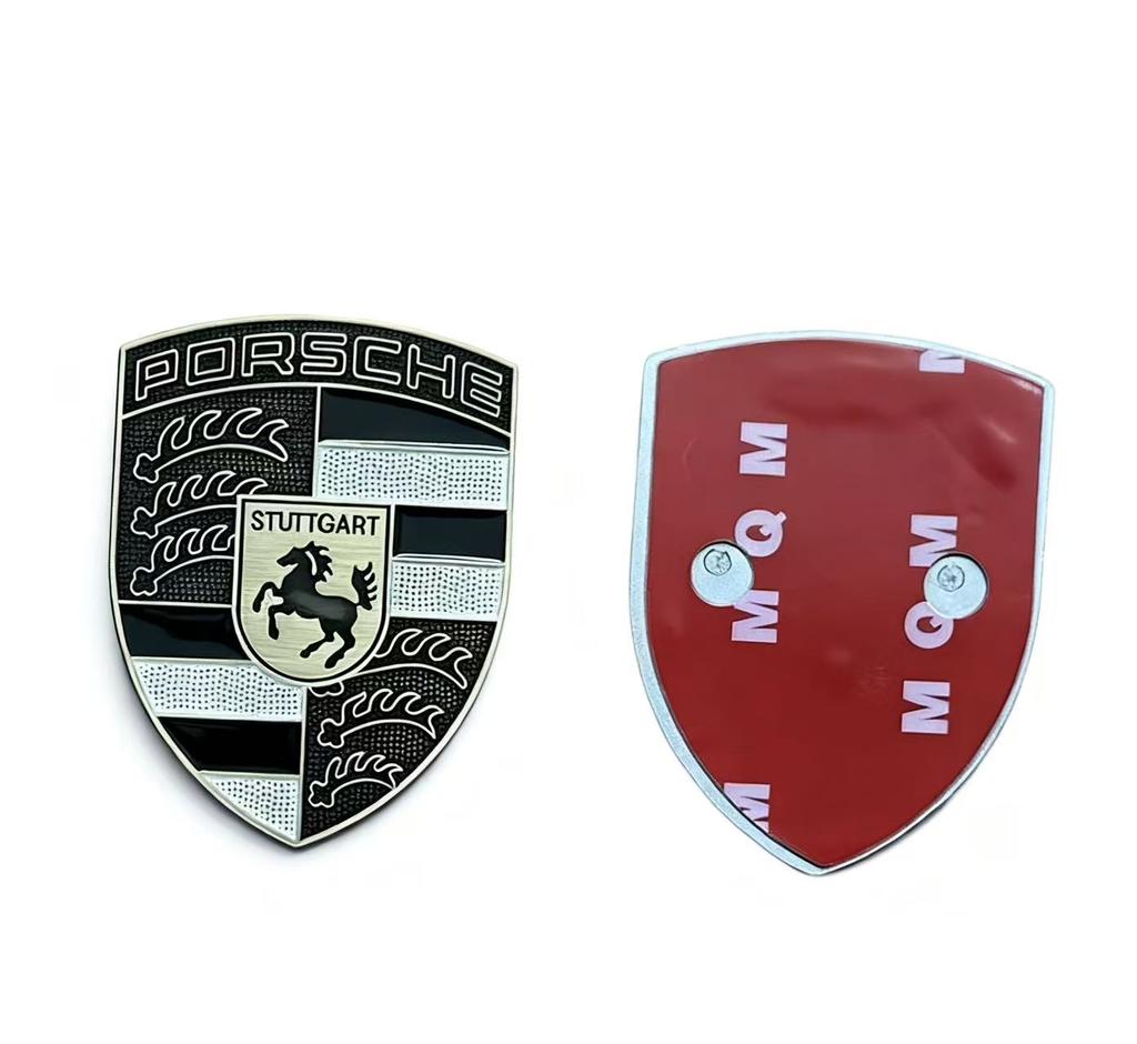 AABKW1 1 ud. Insignia de repuesto para capó delantero de coche Accesorio de modificación adecuado para Porsche GTS Cayenne 718 911 Panamera Macarman Taycan