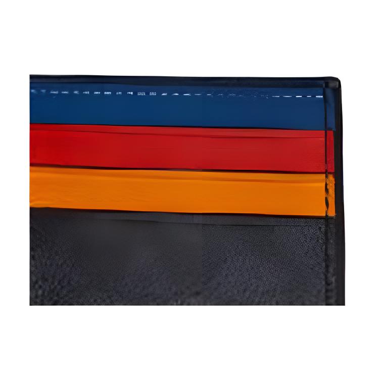 New COACH Billfold Wallet Canvas With Leather Card Holder Clutch Men's Charcoal Black Monogram 922-P31