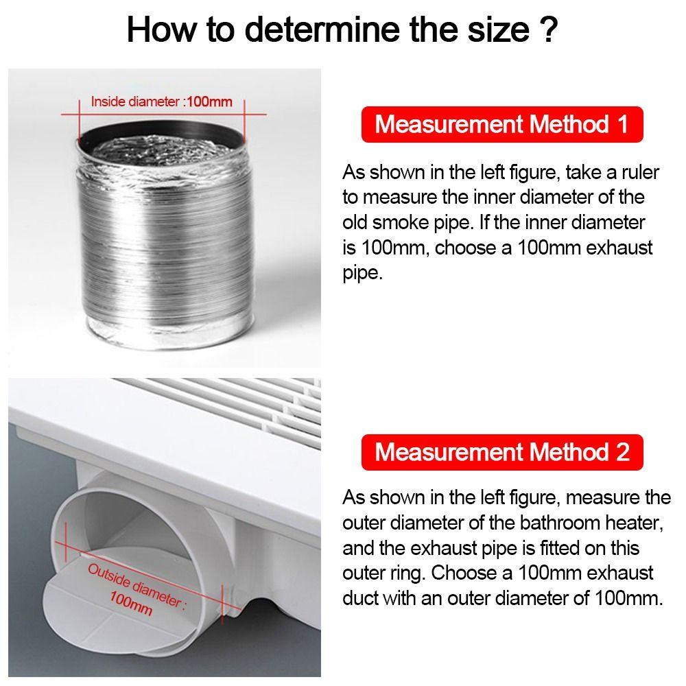 Aluminum Foil Ventilation Duct Scalable Vent Tube Dryer Vent Hose  Bathroom Kitchen System Vent