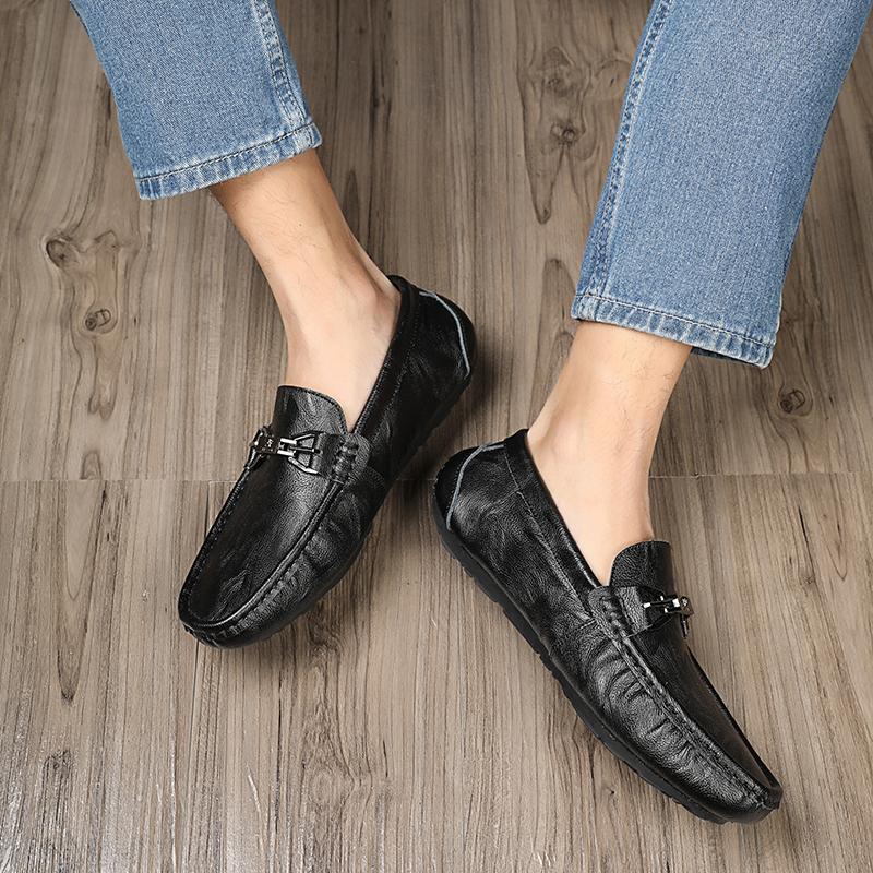 Мужская удобная деловая обувь из натуральной кожи — фото 5