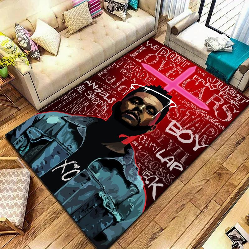 Weeknd Carpet Rug for Living Room Bedroom Home Sofa Decoration,Kids play Nonslip Floor Mat