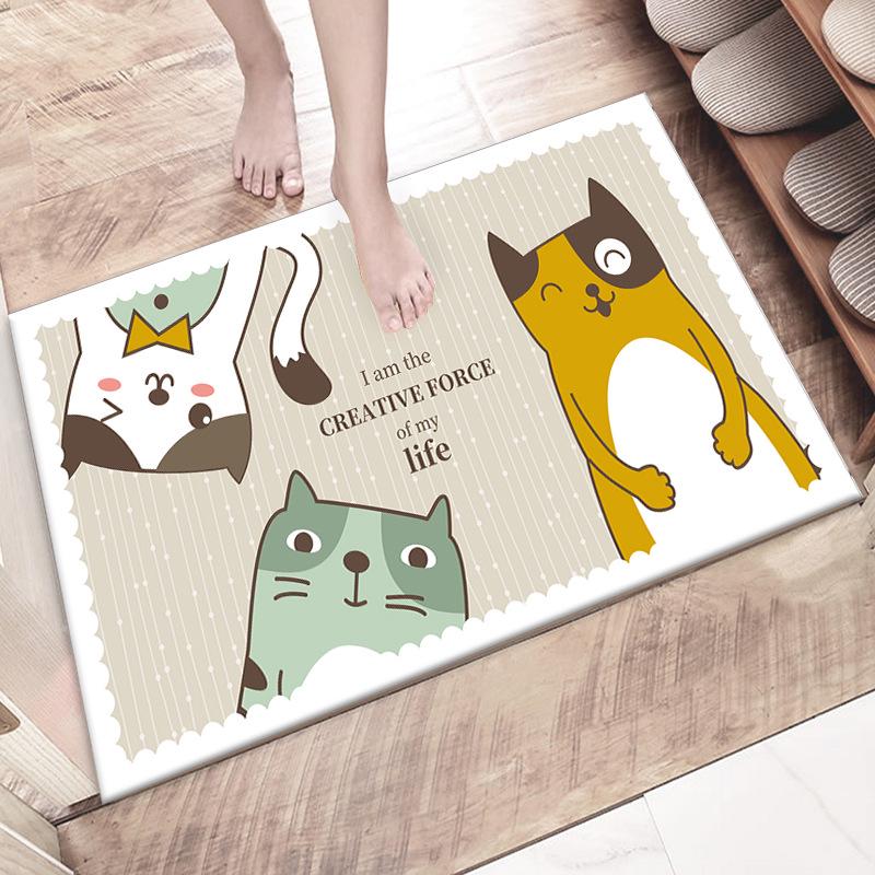 Cartoon Absorbent Bathroom Door Mat