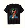 St. Kitts And Nevis Flag Graphic T-Shirt - Black 100% Soft Casual Streetwear Tee with Vibrant National Colors, Round Neck Short Sleeve Shirt for Men