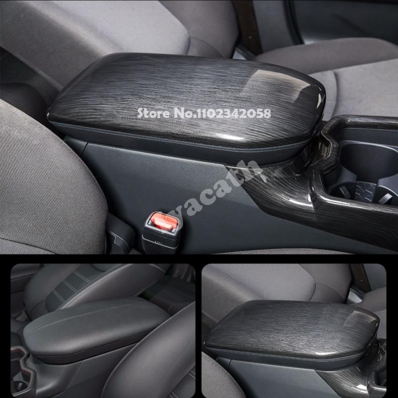 For Toyota RAV4 RAV 4 XA50     23 ABS carbon center control Storage box armrest panle cover interior accessories