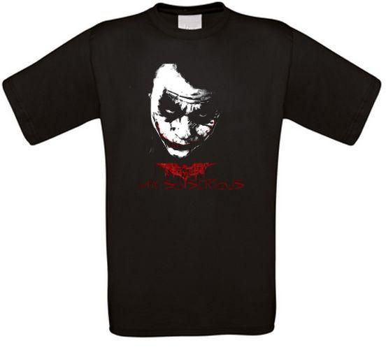 Joker Why So Serious Heath Ledger Cult Movie T-Shirt All Sizes M