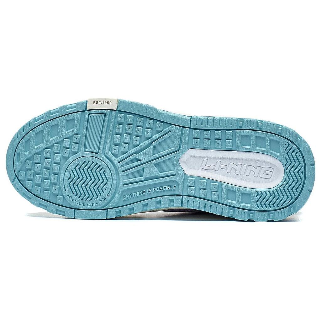 DISHINIGUAISHOUDAXUE X Li Ning Wave MID Wave MID Comfortable Cushioning, Wear Resistant High Top Casual Shoes Women's AGCT224-3