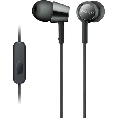 Sony Sony MdrEx155ap In Ear Earphone Headphone Headset With Microphone For Calls Black  Mdr Ex155ap B 