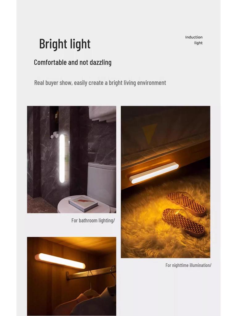 Intelligenter kabelloser Körper-Sensor LED-Nachtlichtstreifen für Zuhause, Flur und Kleiderschrank