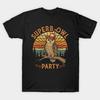 Herren Schwarzes Print-T-Shirt Vintage What We Do In The Shadow Superb Owl Party No-Cut Transferpapier Druck Baumwoll-T-Shirt