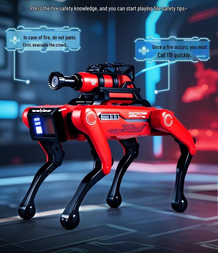 Smart Robot Dog: Interactive Educational Toy for Science & Programming with City Firefighter Simulation
