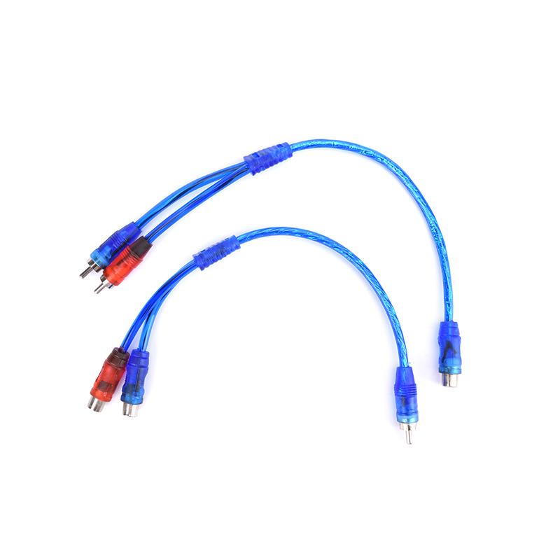 Mp3 Audio Rca Y Splitter Male To Female Cable Adapter For Car Aux Amplifier