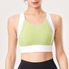 Autumn-Winter Colorblock Sports Bra: High-Intensity Support for Running & Yoga