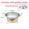 Outdoor Lamp Solid Liquid Restaurant Tableware Stainless Steel Portable Furnace Hotpot Pots Cooking Alcohol Stove Small Hot Pot
