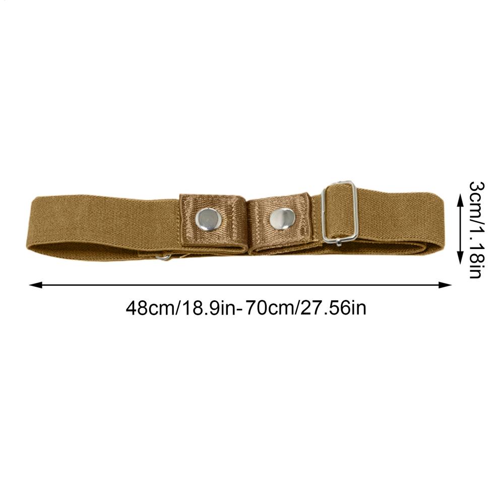 Adjustable elastic invisible waist belt, unisex canvas stretch waist belt for loose-fitting pant, buckle-less elastic waist belt