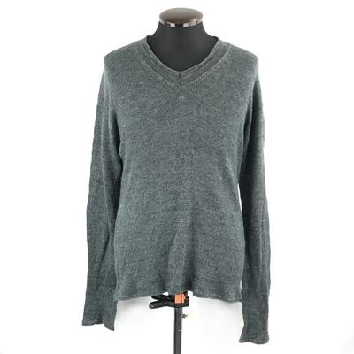 Made In Japan/Paul Smith 100% Linen Sweater/Men’s L/Dark Gray/Long Sleeve, Genuine Tag(USED)