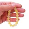 Beads Bracelet Contrast Color Elastic Rope Handmade Polishing Faux Crystal Beaded Bracelet Jewelry Accessories
