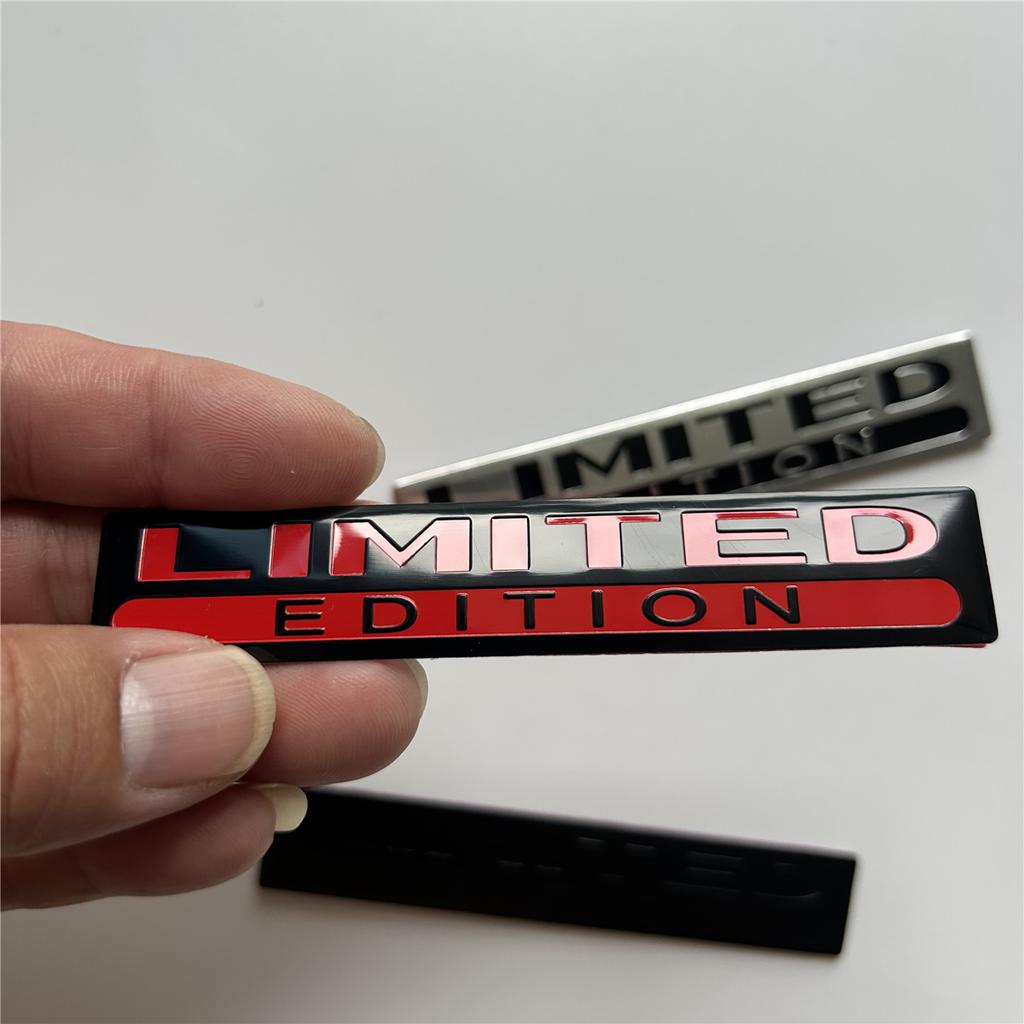 3d Aluminum Logo Limited Edition Emblem Sticker Car Motorcycle Decal Interior Exterior Decor Badge Auto Styling Accessories