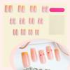 24Pcs Press on Nail French Manicure Nail Accesories Strawberry Design Stick on Nail for Trendsetters and Nail Art Lover