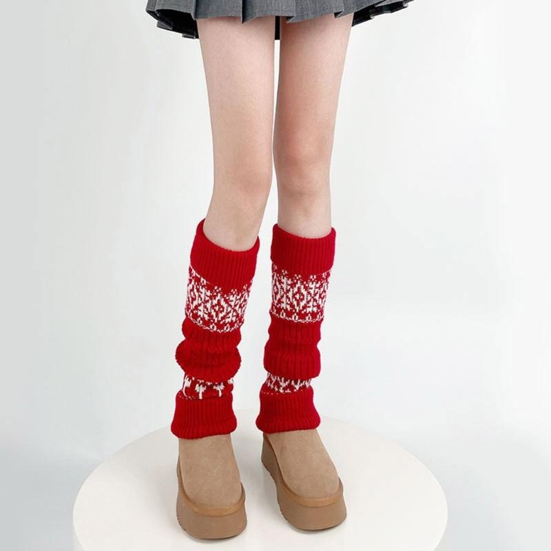 Elegant Knitted Boot Socks Women Girls Piled Up Socks Leg Warmer Enjoy Comfort for Daily Use in the Autumn and Winter
