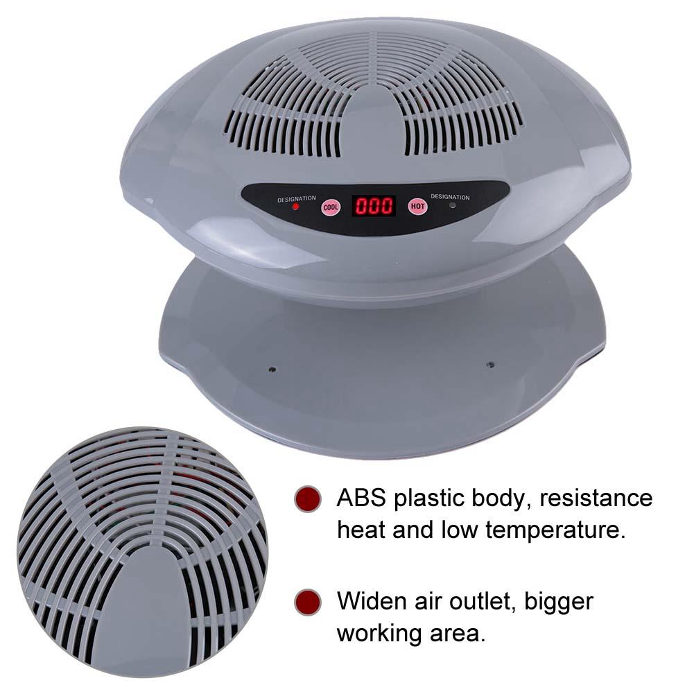 2 In 1 Grey Cool/Warm Blow Temperature Sensor Nail Polish Dryer NaMachine