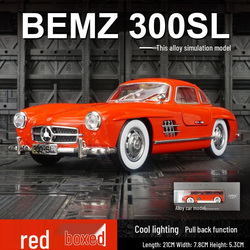 

Jinlifang 1901-380 300SL Классическая сплавная модель Игрушечная машинка с инерционным механизмом Украшение