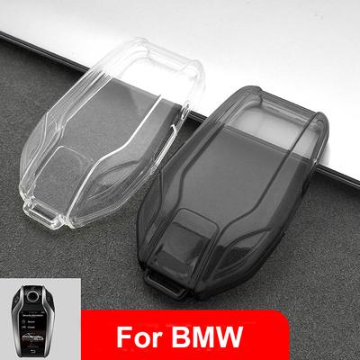 TPU Transparent Car Key Case Remote Control Protect CoverFor BMW X3 X4 G02 G05 X5 G07 X7 G30 G12 G11 G32 G31 5 7 Series I8 I12 I15 G01