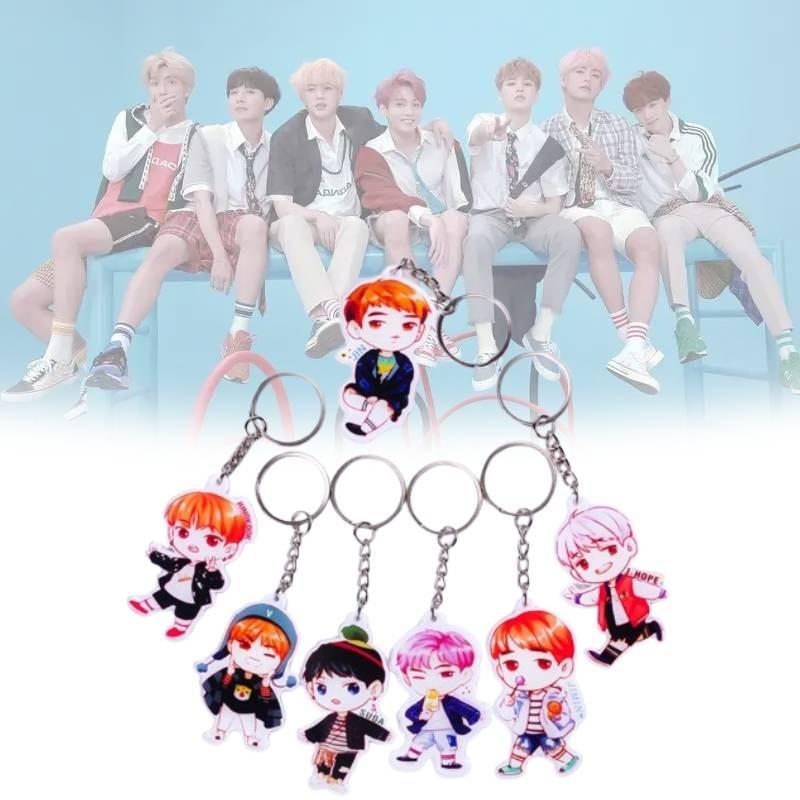 Premium Quality Bts Bangtan Boys Acrylic Key Ring Keychain Featuring Jung Kook Jimin Jin V Suga Jhope