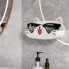 Cartoon Cat Glasses Storage Rack Punch-free Sunglass Organizer  for Desktop/Bathroom/Bedroom