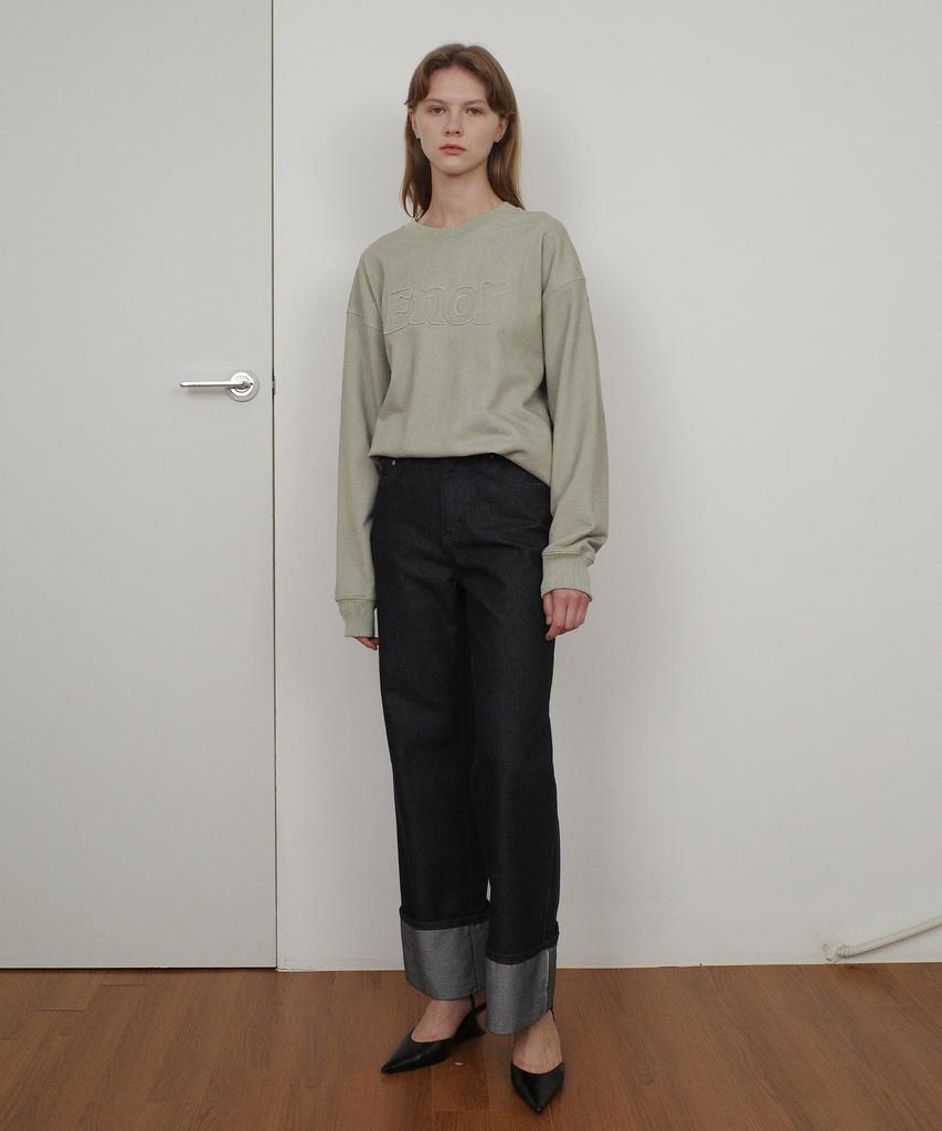 EN OR Enor Patch Logo Pigment Sweatshirt - Green