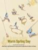 Silver Ziyun S925 Sterling Silver Colorful Butterfly Earrings for Women - Spring Design