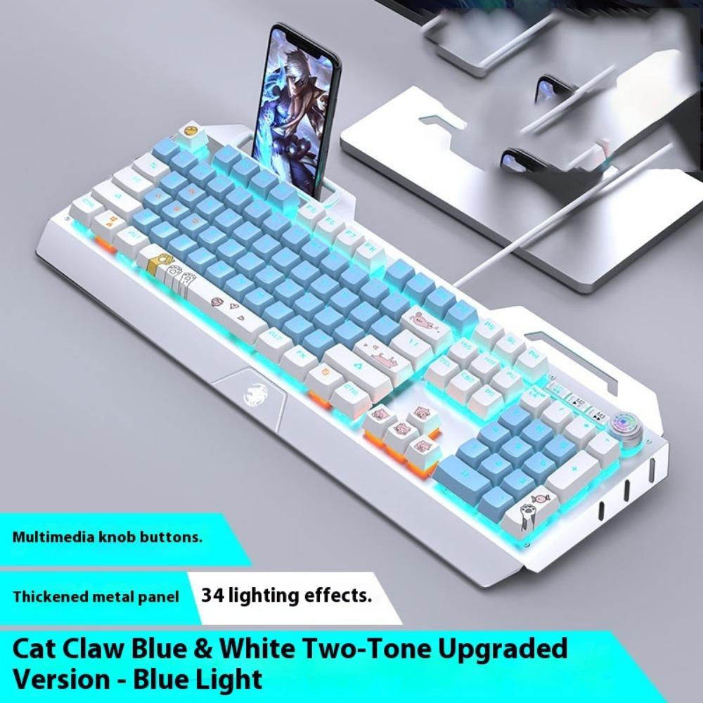 Mechanical Keyboard, Wired Mouse Set, Game Computer, E-sports, Green Axis, Wireless Keyboard and Mouse Special