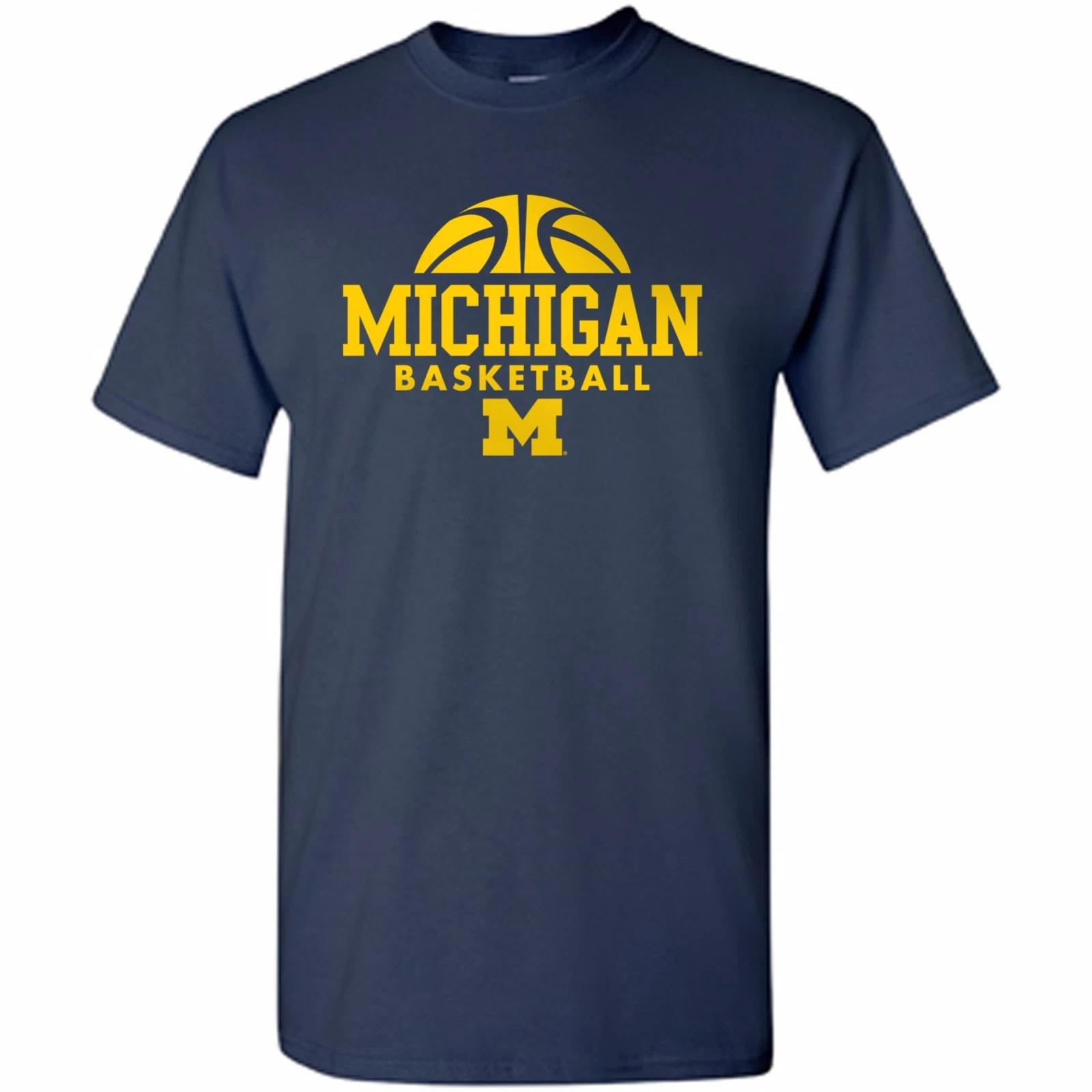 Basketball Hype University of Michigan Wolverines Licensed Mens T-Shirt Unisex 2XL