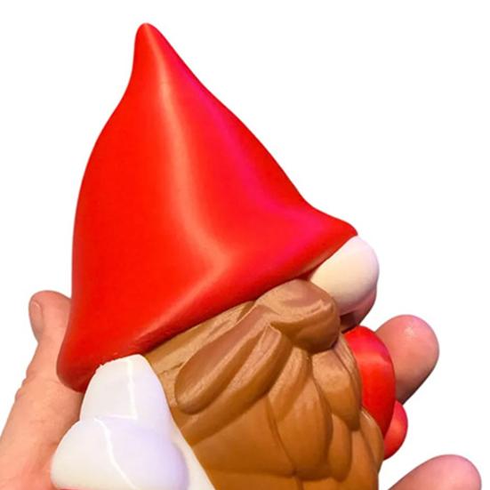 Valentine's Day Gnome Figurine 3D Printed Red Love Heart Gnome Statue for Indoor Home Table Tiered Tray Decor Romantic Gift for Him Her Wedding