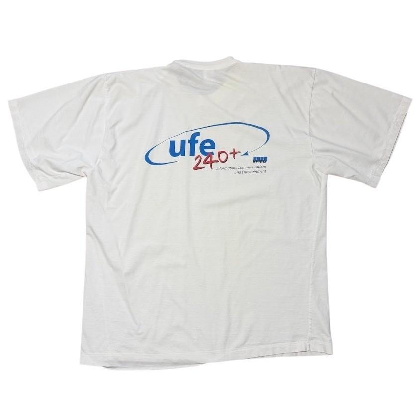 Vintage 90s Y2K KPMG UFE 240+ Computer Corporate Technology Tech Graphic T-shirt XXL
