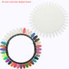 36-Color Round Gel Nail Polish Palette – Display Chart and Practice Tool for Nail Art Design