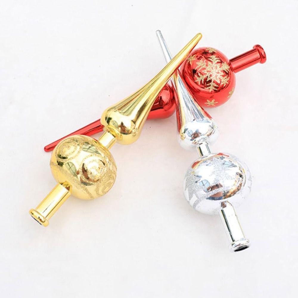 Gourd Christmas Tree Topper Home Decoration Plastic  Decorate Spherical  Christmas