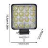Car Flood Light 3 Inch Driving LED Floodlight Auto Headlight Waterproof Tractor Auxiliary Lamp Indoor Outdoor Work Light