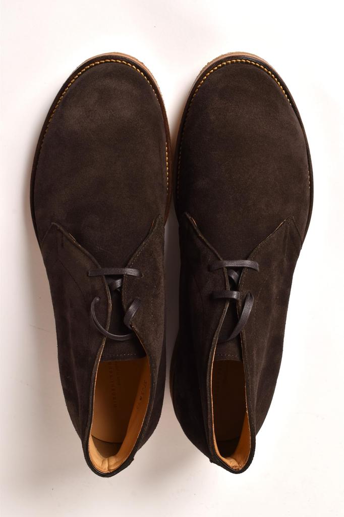 Business Shoes Leather Shoes Made In Japan Boots Genuine Leather Water Repellent Suede Leather Easy To Walk Brown Cm [Hiroshitsubouchi] [HTO-3703S]