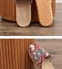 Women's Ethnic Diamond Pattern Cotton-Linen Headscarf Slippers - Large Size, Comfortable Home Footwear