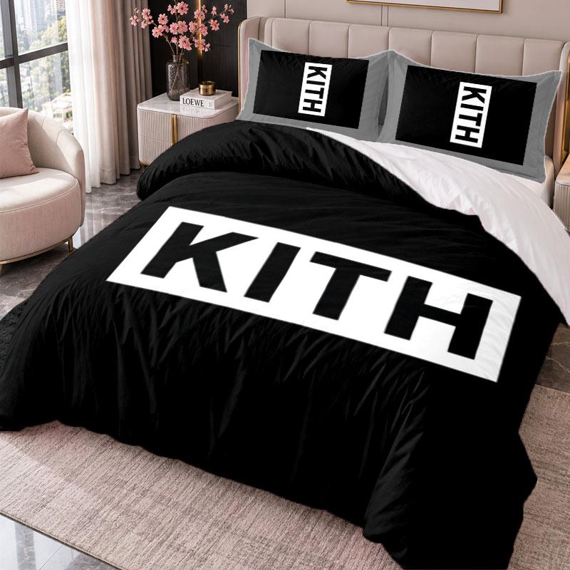 Kith 3Pcs Bedding Set Duvet Cover With Two Pillowcases For Bedroom Home Decoration