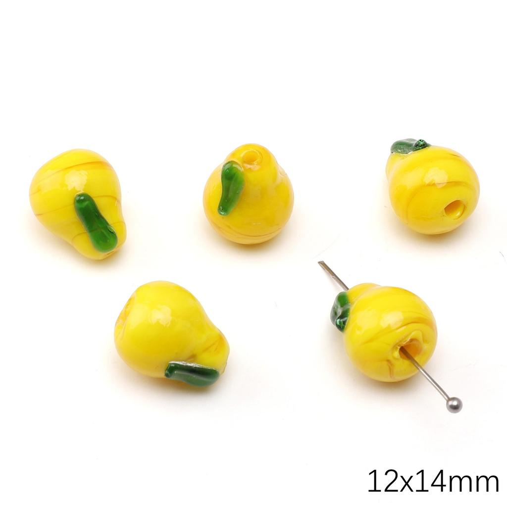 Glass Beads Fruit Charm For DIY Necklace Bracelet Earrings Jewelry Making Craft Accessories