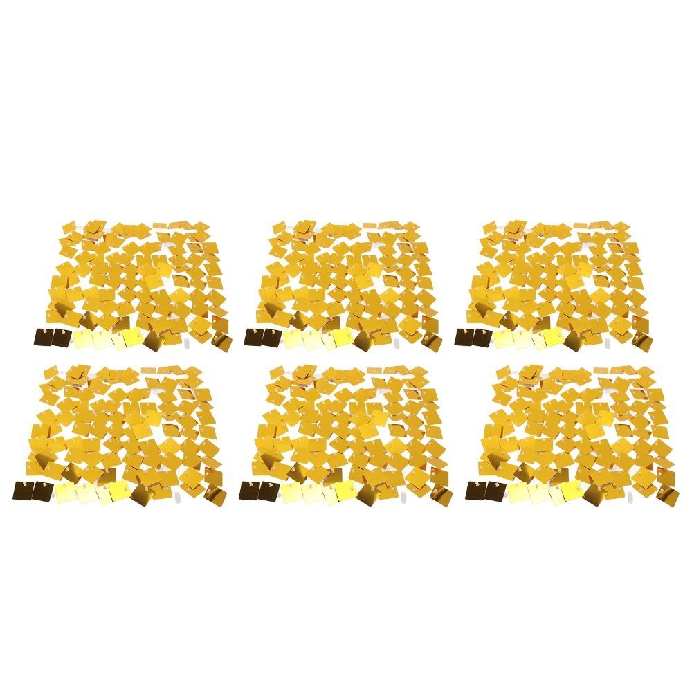 6pcs 30 x 30cm Sequin Wall Panels Square Party Backdrop Panels Glitter Wall Backdrop Home Decor