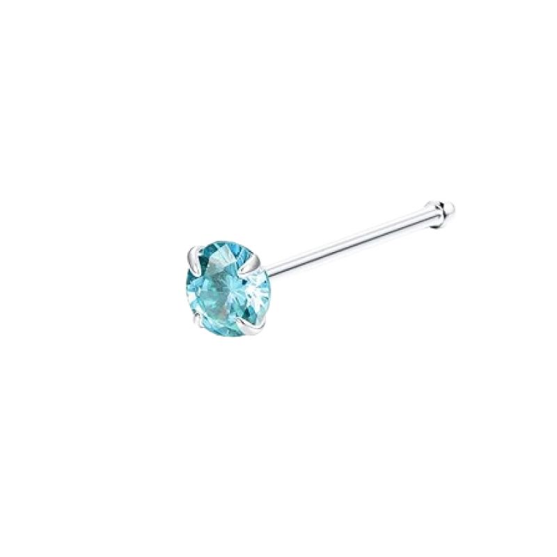 Nose Stud Women's Super Flash Color Czech Diamond European and American Nightclubs Easiest for Match Puncture Labret Hypoallergenic Earring Bone Nail