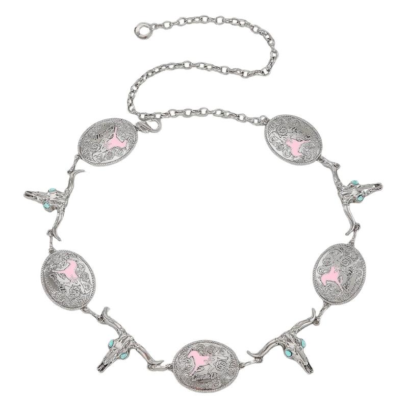 Waist Belt Hot Girl Stylish Metallic Adjustable Body Chain for Music Festival 1