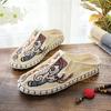 Fashion Summer Slippers For Men Half Flat Mules Elegant Shoes Comfortable Sale Sandals Man Cheap Korean Style Liquidation Trend 2024
