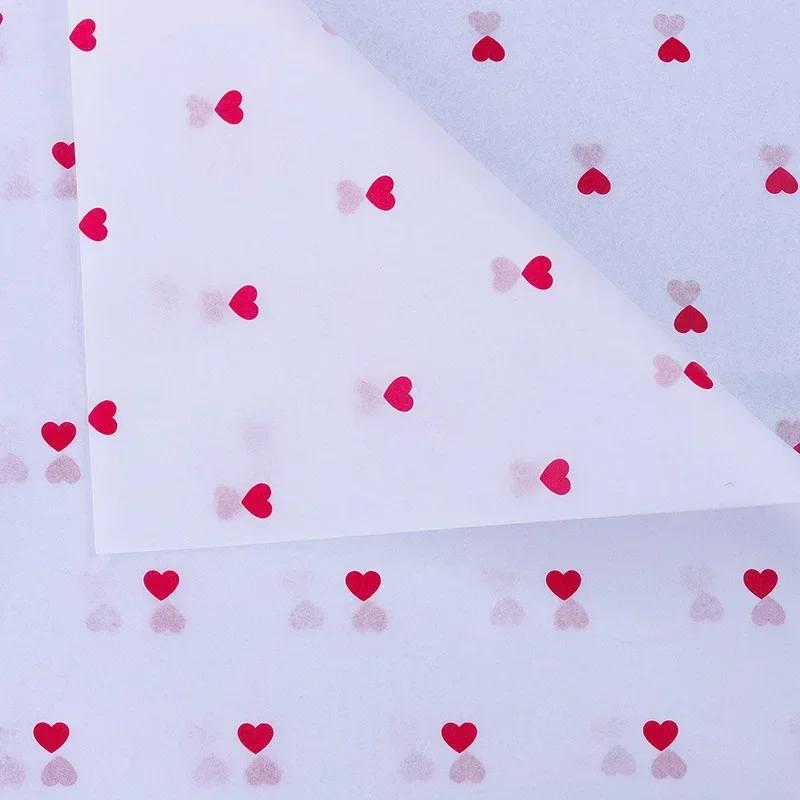 10 Sheets/lot 50*70 Cm Gift Wrapping Paper DIY Handmade Craft Star Love Dot Pattern Tissue Paper Floral Packaging Material